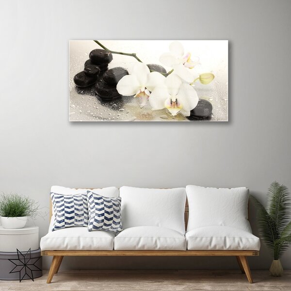 Skleneny obraz Kvet kamene umenie 100x50 cm 2 Prívesky