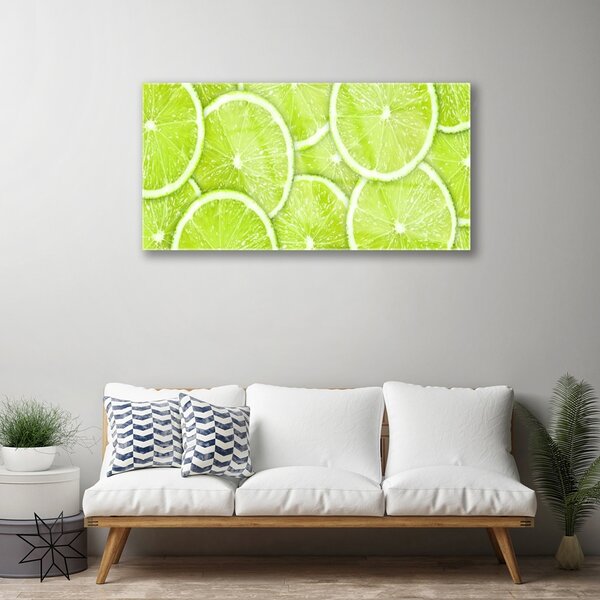 Skleneny obraz Limetka jedlo kuchyňa 100x50 cm 4 Prívesky
