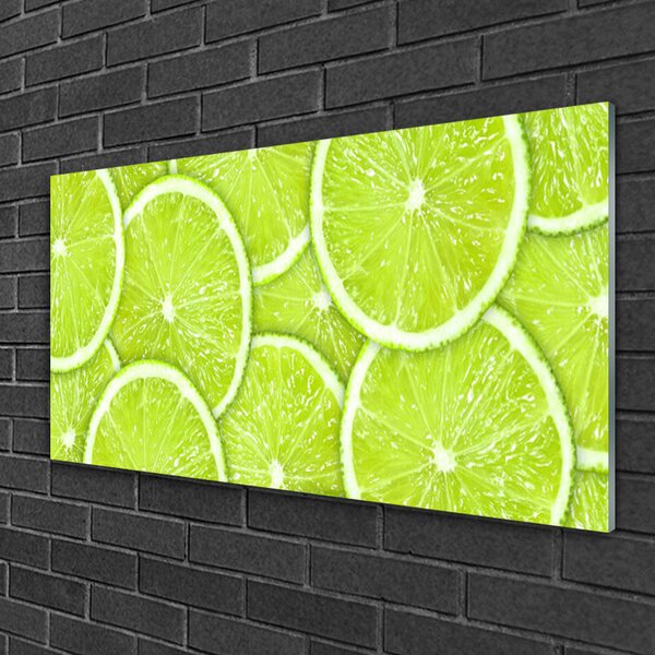 Skleneny obraz Limetka jedlo kuchyňa 100x50 cm 4 Prívesky