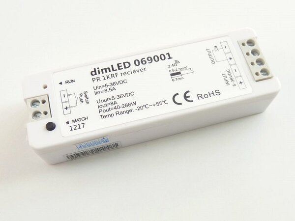 T-LED Prijímač k RF stmievaču pre LED pás