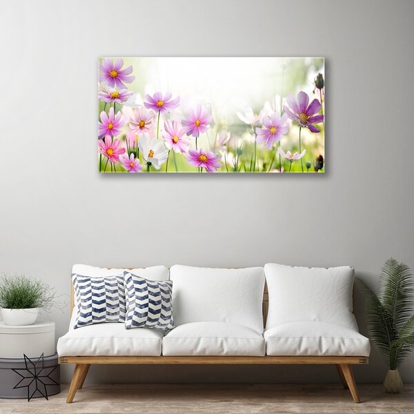 Skleneny obraz Kvety rastlina príroda 100x50 cm 2 Prívesky