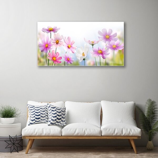 Skleneny obraz Kvety rastlina príroda 100x50 cm 2 Prívesky