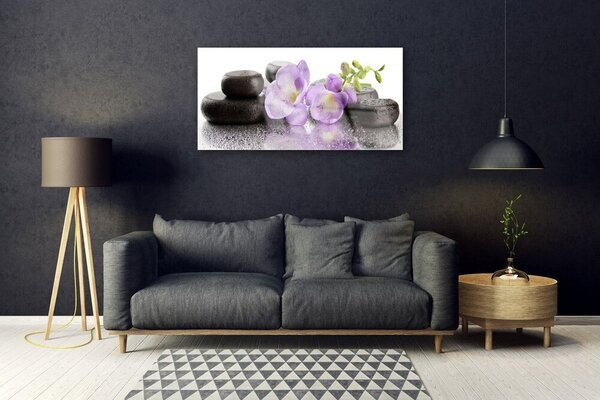 Skleneny obraz Kvet kamene umenie 100x50 cm 2 Prívesky