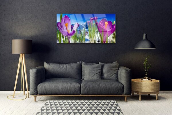 Skleneny obraz Kvety rastlina príroda 100x50 cm 2 Prívesky