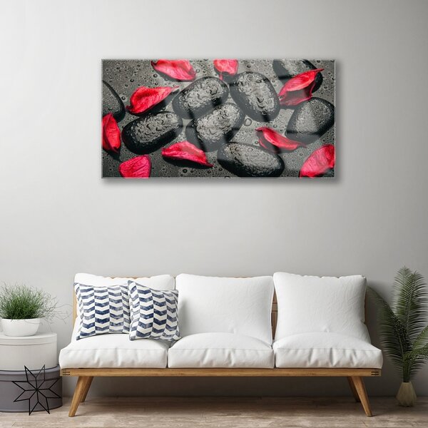 Skleneny obraz Plátky kamene umenie 100x50 cm 2 Prívesky
