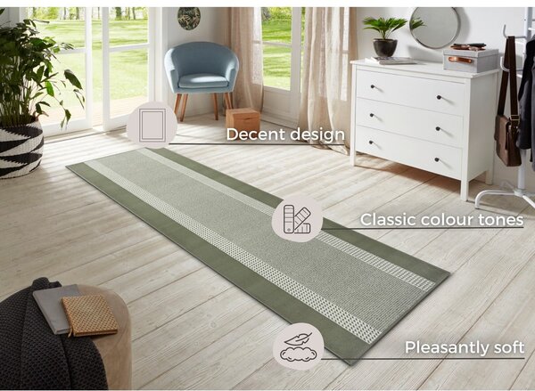 Zelený behúň 80x200 cm Band – Hanse Home