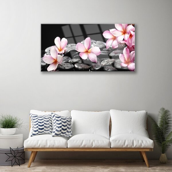 Skleneny obraz Kvet kamene rastlina 100x50 cm 2 Prívesky
