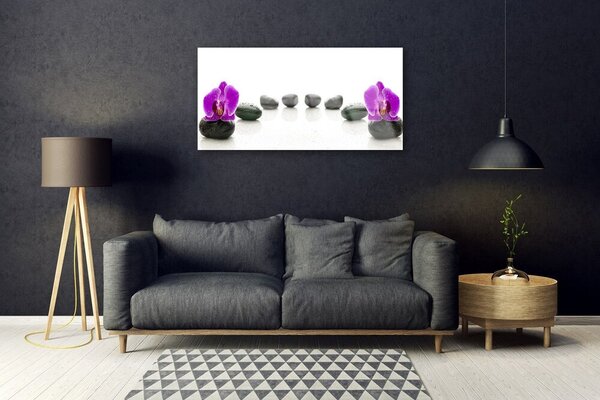 Skleneny obraz Kvet kamene umenie 100x50 cm 2 Prívesky