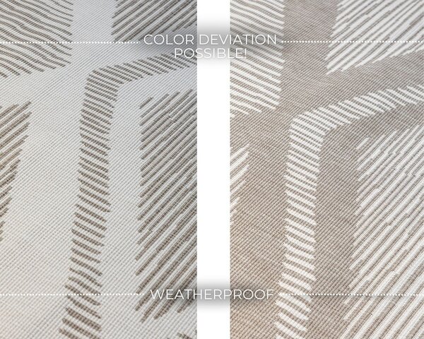 Krémovo-hnedý vonkajší koberec 80x150 cm Gemini – Elle Decoration