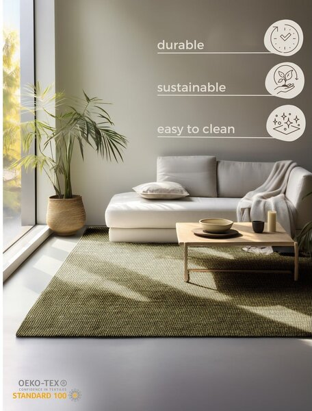 Khaki jutový koberec 60x90 cm Bouclé – Hanse Home