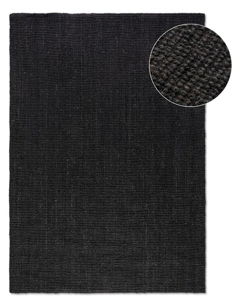 Čierny jutový koberec 80x150 cm Bouclé – Hanse Home