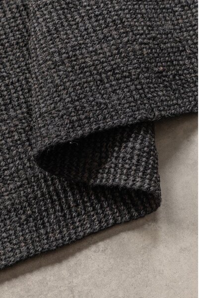 Čierny jutový koberec 80x150 cm Bouclé – Hanse Home