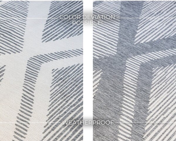 Krémovo-sivý vonkajší koberec 80x150 cm Gemini – Elle Decoration
