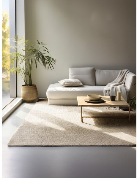 Krémovobiely jutový koberec 160x230 cm Bouclé – Hanse Home
