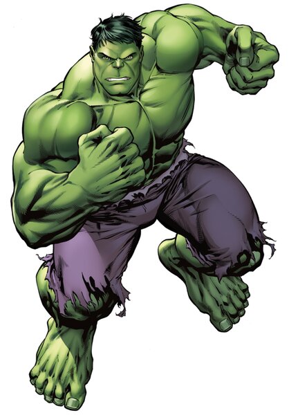 50x70cm Hulk - textilná nálepka na stenu