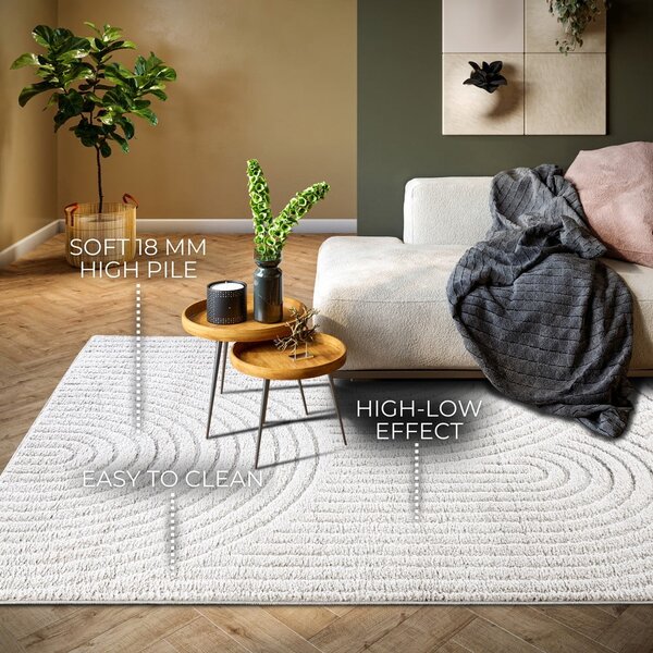 Biely koberec 120x170 cm Panglao New York White – Elle Decoration