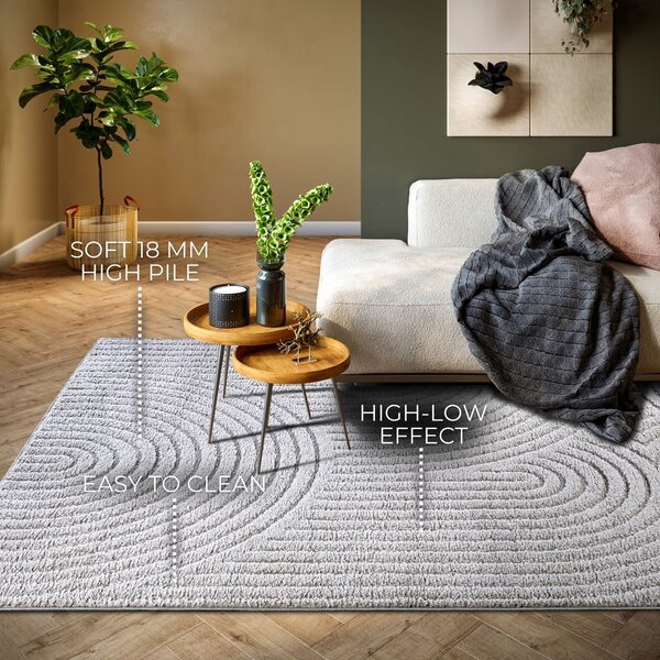 Svetlosivý koberec 120x170 cm Panglao New York Light Grey – Elle Decoration