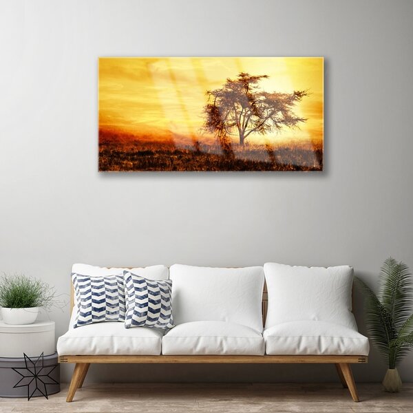 Obraz na skle Strom príroda 100x50 cm 2 Prívesky