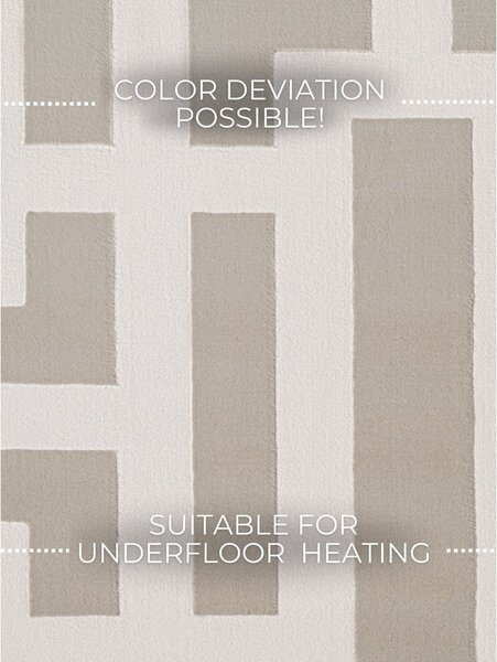Sivo-krémový koberec 120x170 cm Perles Onyx – Elle Decoration
