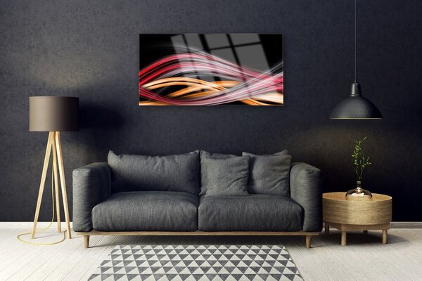 Obraz na skle Abstrakcia umenie 100x50 cm 2 Prívesky
