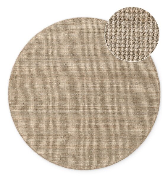 Jutový okrúhly koberec taupe ø 160 cm Bouclé Jaipur – Hanse Home