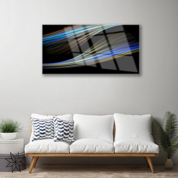 Obraz na skle Abstrakcia umenie 100x50 cm 2 Prívesky