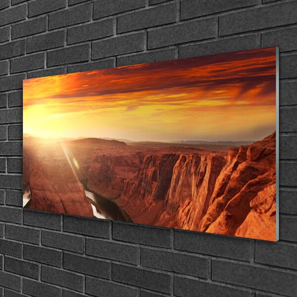 Obraz na skle Veľký kaňon príroda 100x50 cm 2 Prívesky