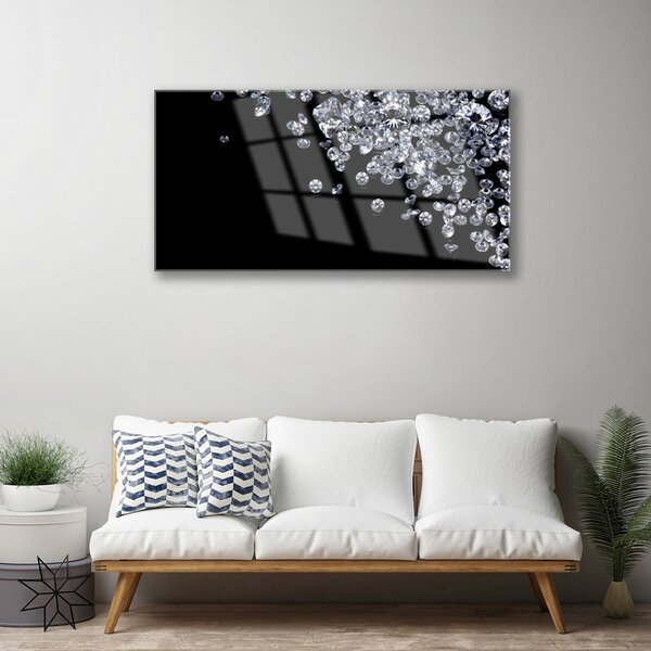 Obraz na skle Diamanty umenie 100x50 cm 2 Prívesky