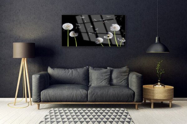 Obraz na skle Púpava 100x50 cm 2 Prívesky