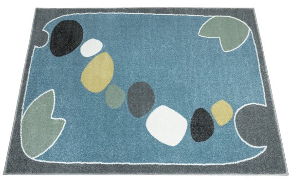 Detský koberec LIMA M043A krémový / svetlosivý