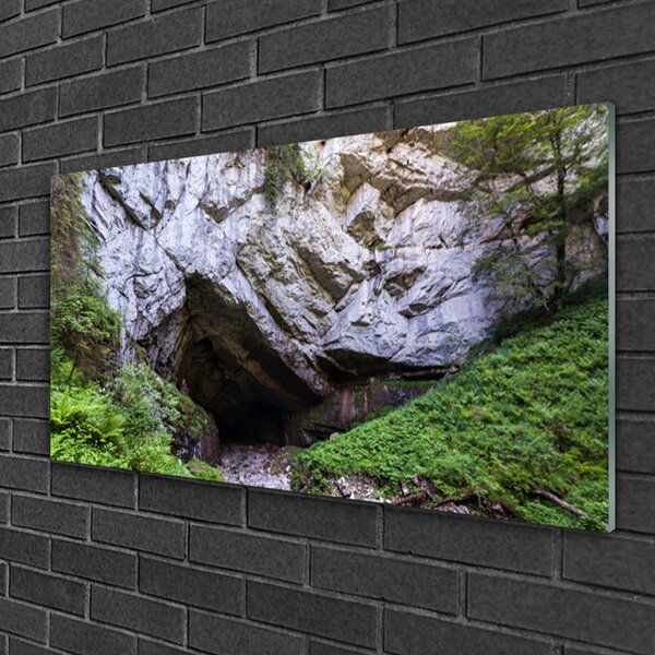 Obraz na skle Hora jaskyňa príroda 100x50 cm 2 Prívesky