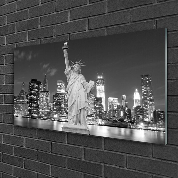 Obraz na skle Socha slobody new york 100x50 cm 2 Prívesky