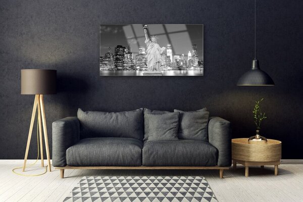 Obraz na skle Socha slobody new york 100x50 cm 2 Prívesky