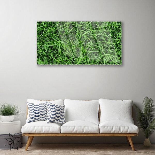 Obraz na skle Tráva trávnik 100x50 cm 2 Prívesky