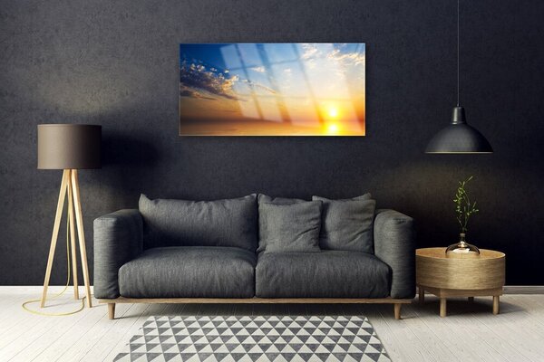 Obraz na skle Východ mraky príroda 100x50 cm 2 Prívesky