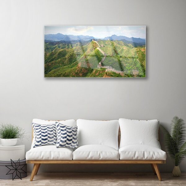 Obraz na skle Veľká múr hora krajina 100x50 cm 2 Prívesky