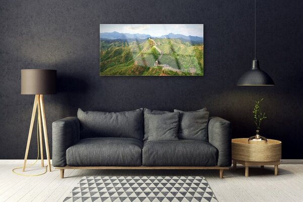 Obraz na skle Veľká múr hora krajina 100x50 cm 2 Prívesky