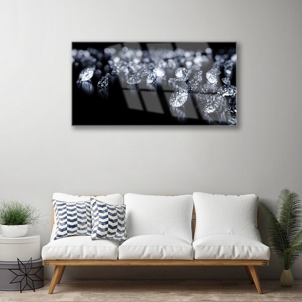 Obraz na skle Diamanty umenie 100x50 cm 2 Prívesky