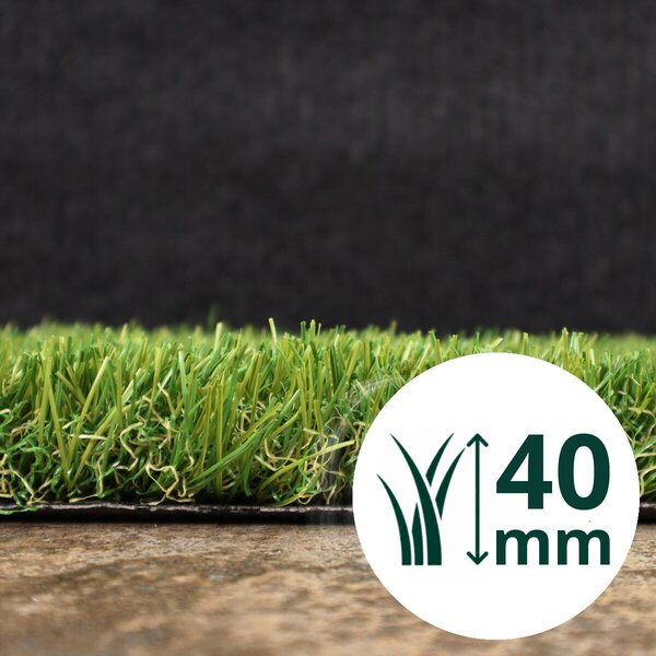 Europe Grass , Umelá tráva Rosalia, vyrezať kruh, šíře 4m, zelená