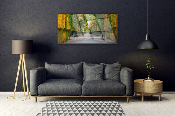 Obraz na skle Park jeseň záhrada príroda 100x50 cm 2 Prívesky