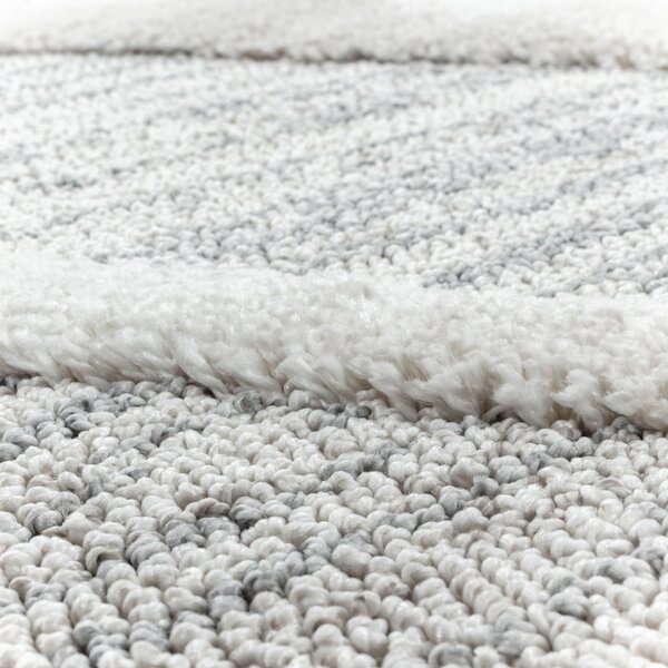 Ayyildiz , Kusový koberec Pisa 4703 Grey kruh, 80x80 (priemer) kruh, šedá, obývacia izba