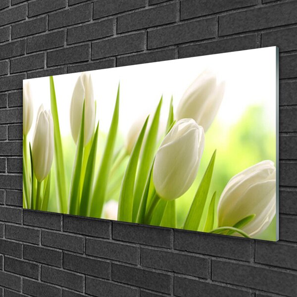 Obraz na skle Tulipány kvety 100x50 cm 2 Prívesky
