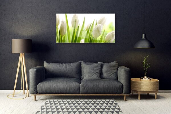 Obraz na skle Tulipány kvety 100x50 cm 2 Prívesky