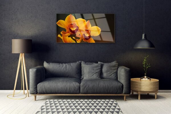 Obraz na skle Kvety rastlina 100x50 cm 2 Prívesky