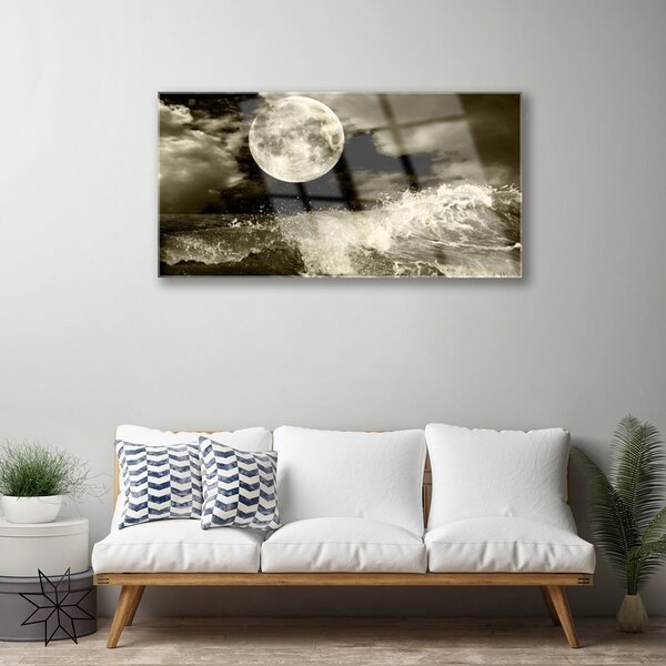 Obraz na skle Noc mesiac príroda 100x50 cm 2 Prívesky