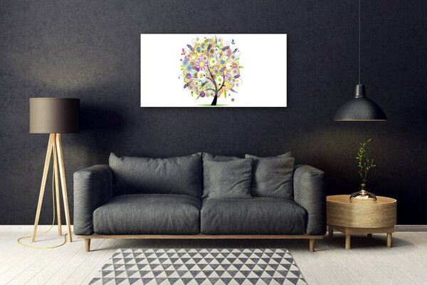 Obraz na skle Strom umenie 100x50 cm 2 Prívesky