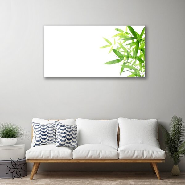 Obraz na skle Listy príroda rastlina 100x50 cm 2 Prívesky