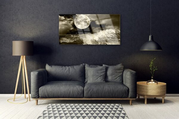 Obraz na skle Noc mesiac príroda 100x50 cm 2 Prívesky