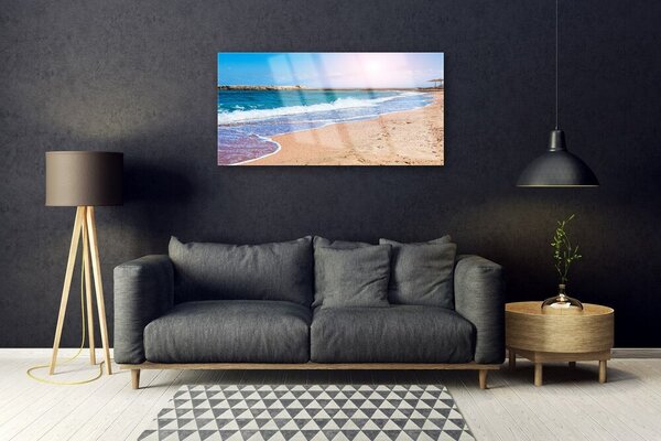 Obraz na skle Oceán pláž príroda 100x50 cm 2 Prívesky