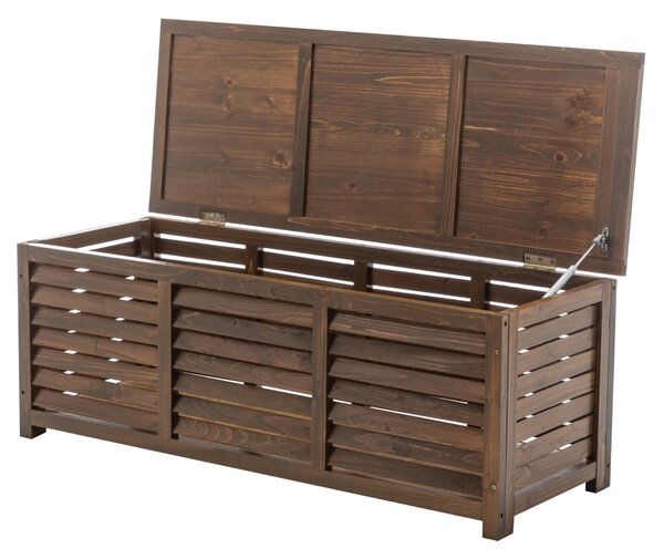 KONDELA Záhradný úložný box, hnedá, LADAM